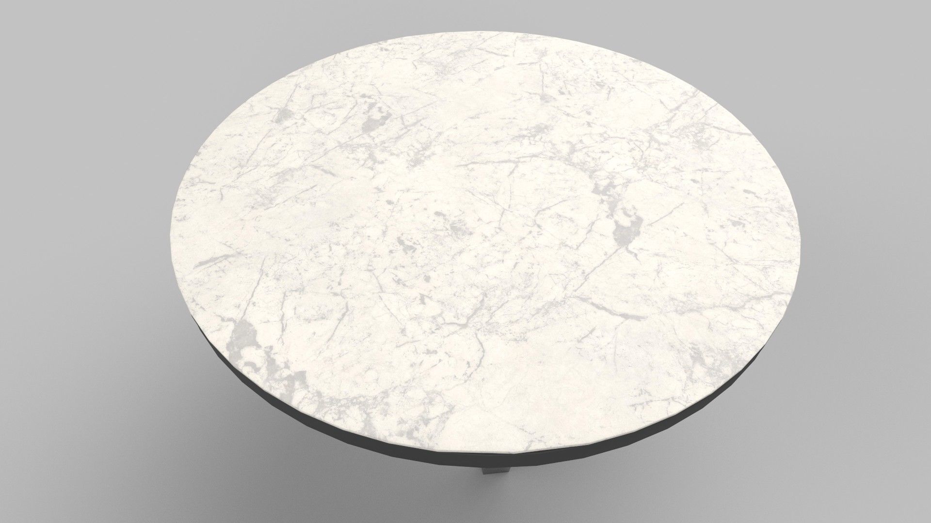 table round marble with legs 3D model_4