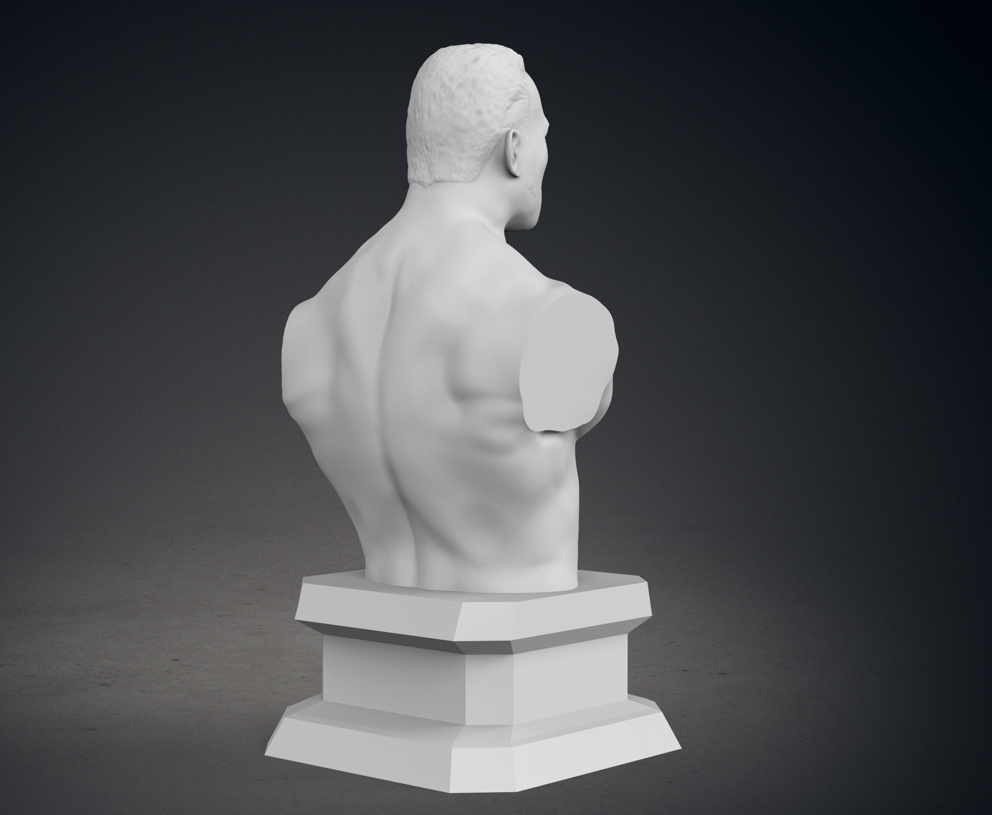 The Rock Bust - Classic Version 3D print model_6