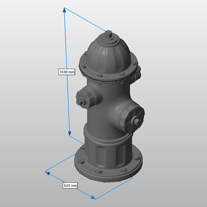 Hydrant - 1-35 scale diorama accessory 3D print model_2