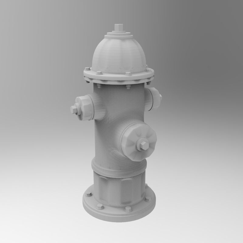 Hydrant - 1-35 scale diorama accessory 3D print model_3