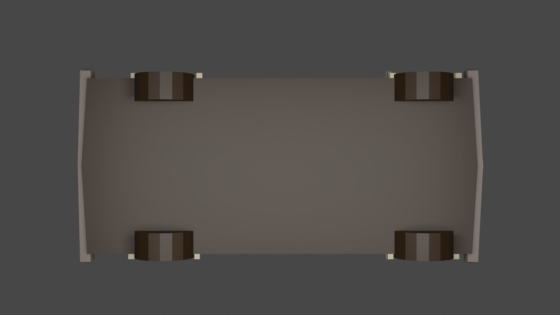 Cartoon low poly camper van 3D model Free low-poly 3D model_7