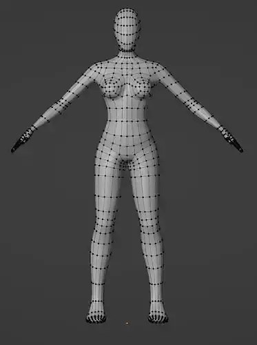 Lowpoly Female Basemesh