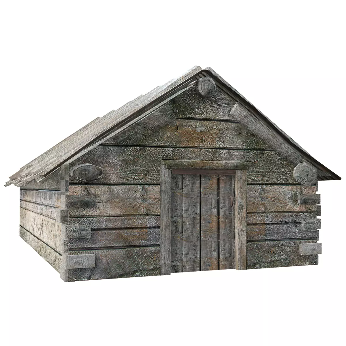 Wooden old raw cellar da1 Low-poly 3D model