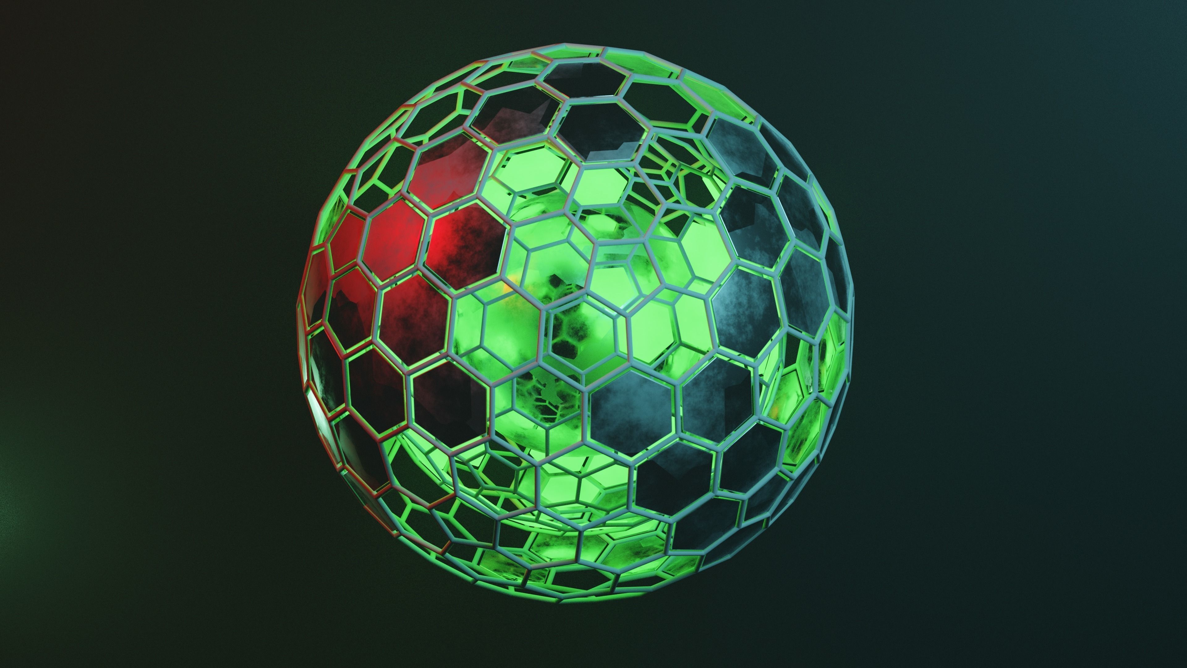 Glowing Sphere 3D model_4