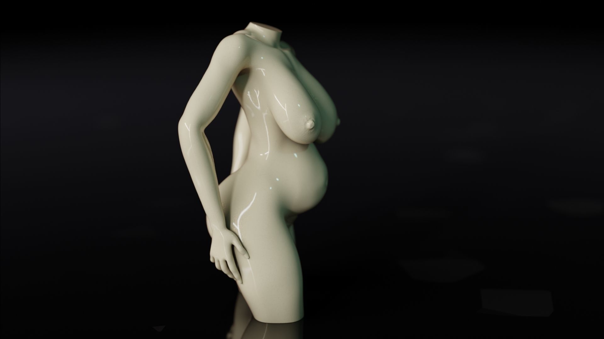 Sexy Woman Statue 6 Pregnant 3D print model_23