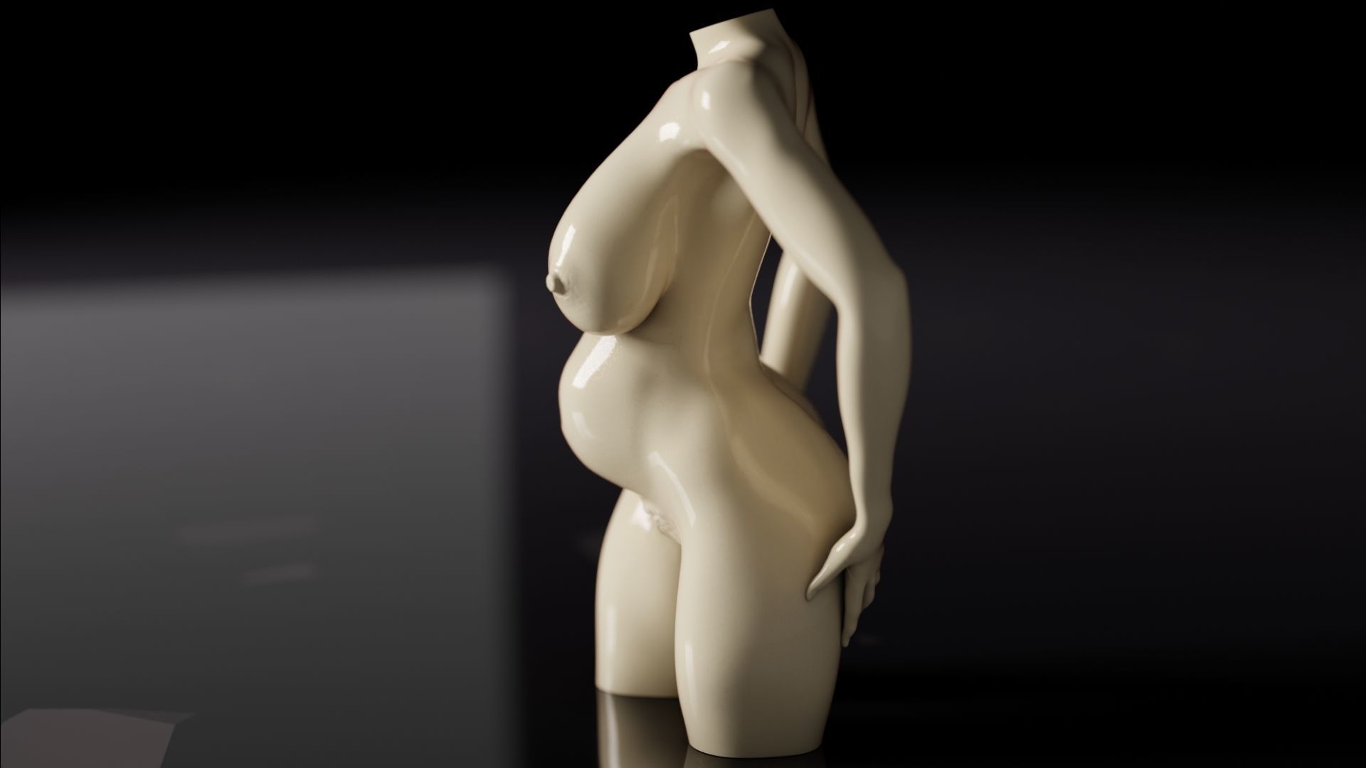 Sexy Woman Statue 6 Pregnant 3D print model_19