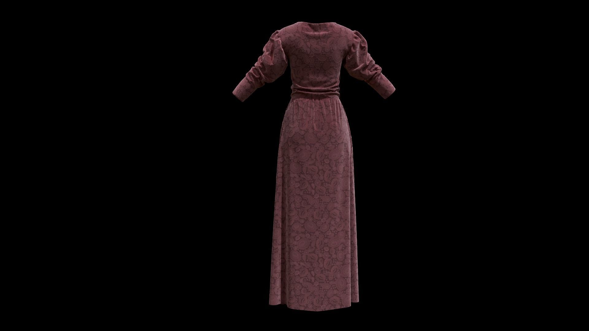 Dress Marvelous Designer 3D model_5