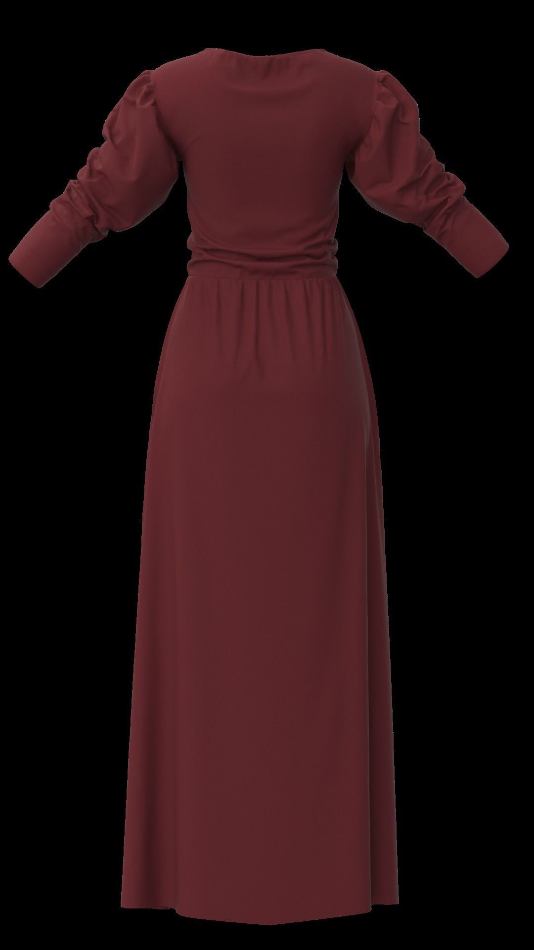 Dress Marvelous Designer 3D model_8