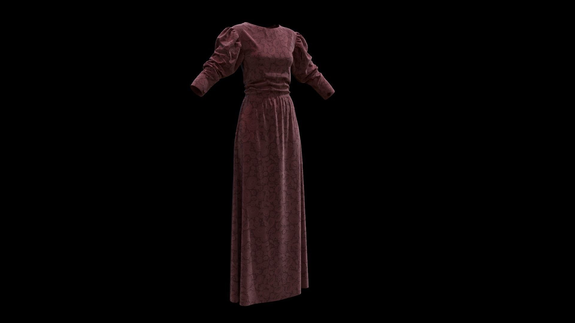 Dress Marvelous Designer 3D model_3
