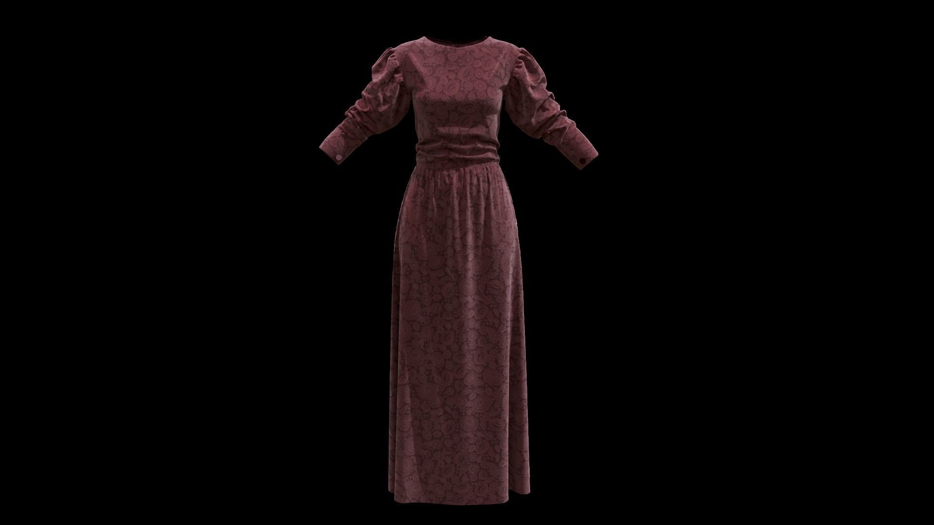 Dress Marvelous Designer 3D model_2