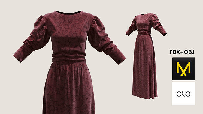 Dress Marvelous Designer 3D model