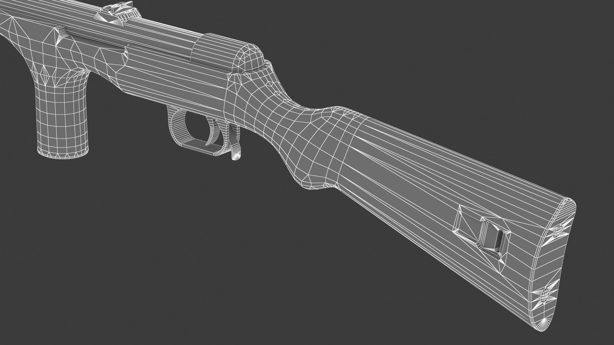 Erma EMP-35 Low Poly Low-poly 3D model_20