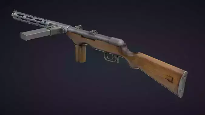 Erma EMP-35 Low Poly Low-poly 3D model