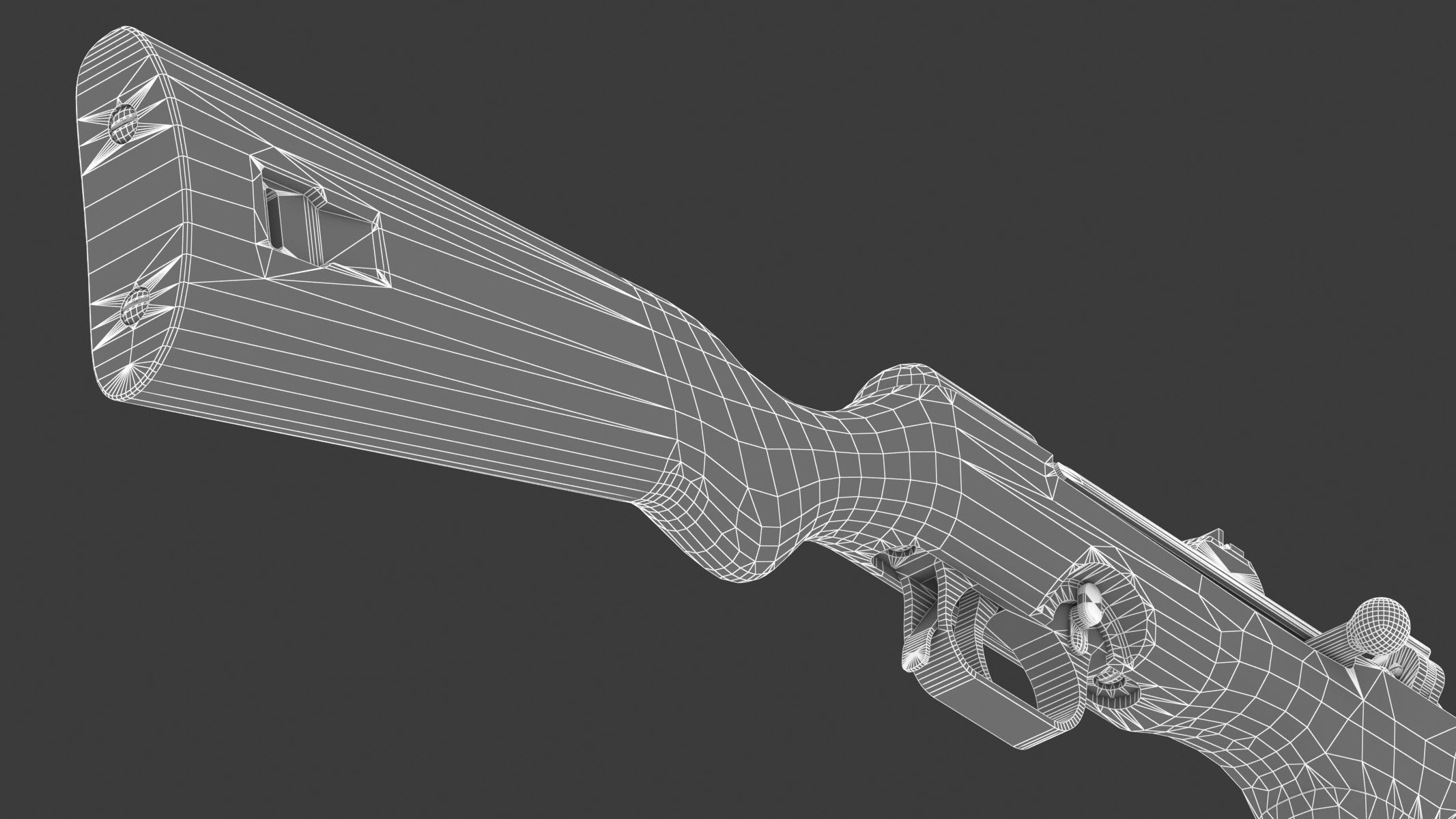 Erma EMP-35 Low Poly Low-poly 3D model_26