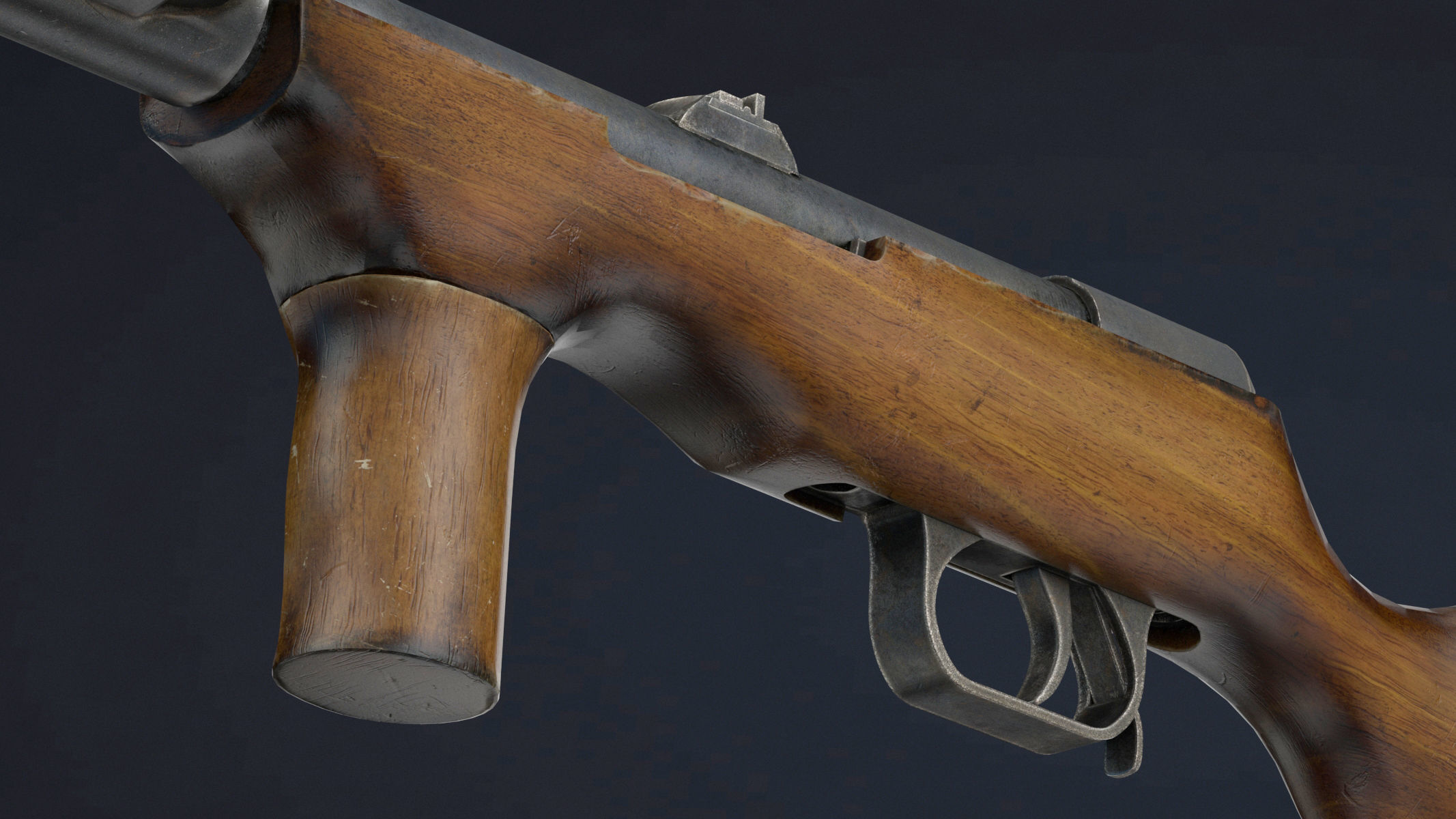 Erma EMP-35 Low Poly Low-poly 3D model_13