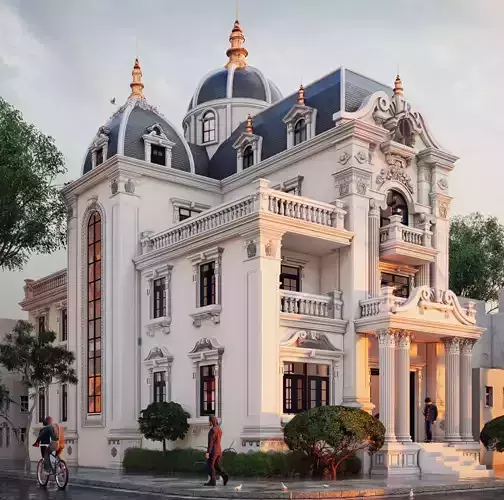 Classic columns collection 3D model Low-poly 3D model