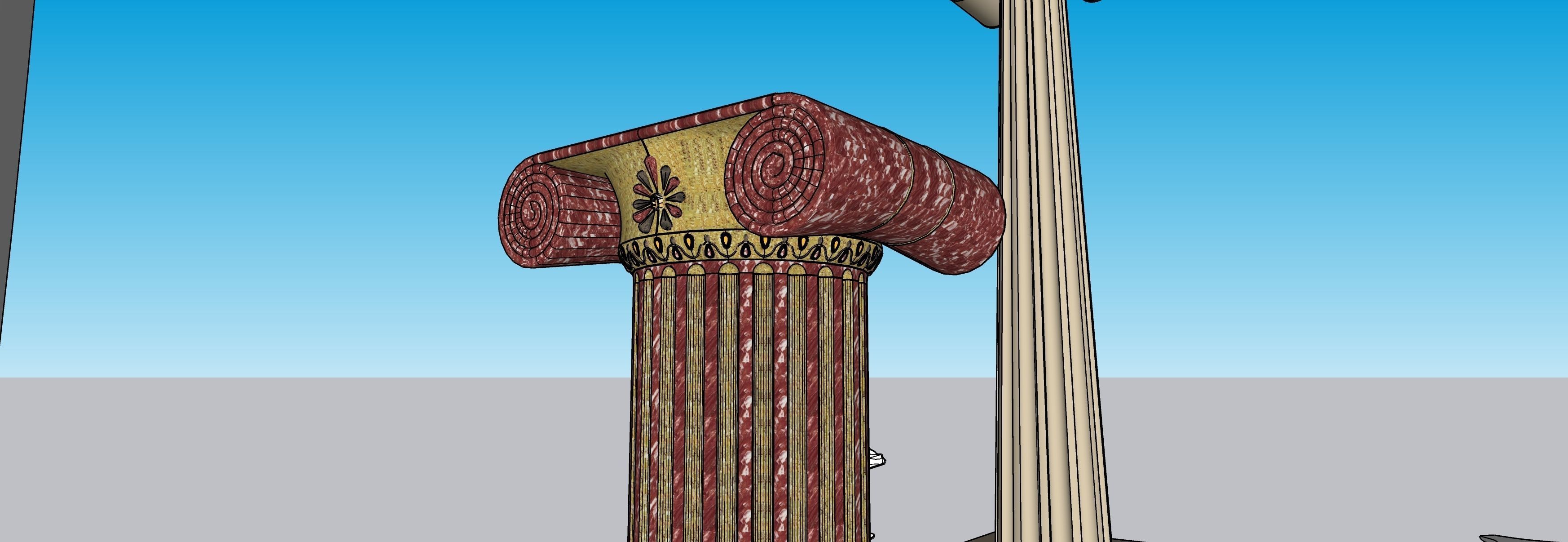 Classic columns collection 3D model Low-poly 3D model_18