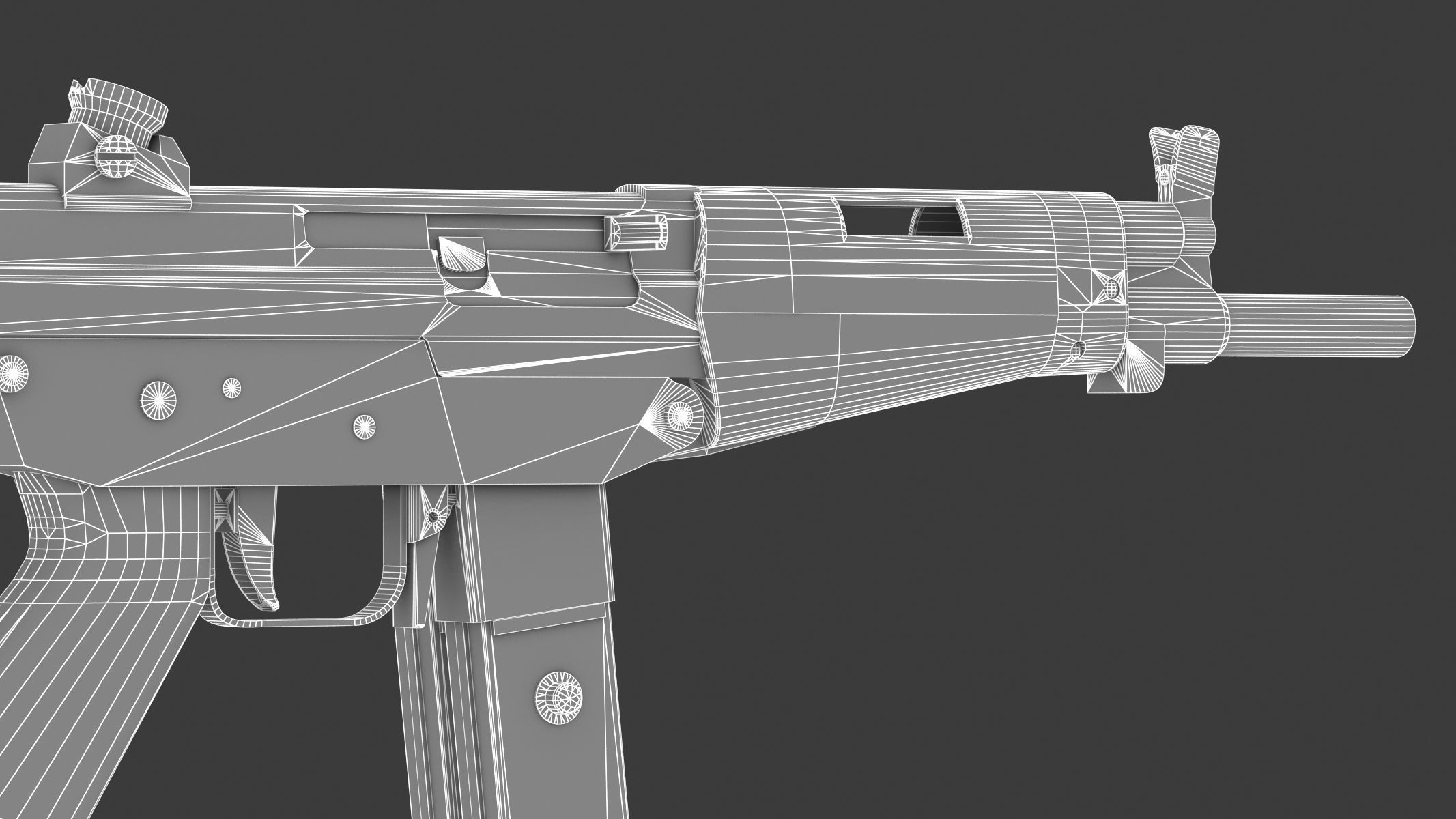 FAMAE SAF Low Poly Low-poly 3D model_20