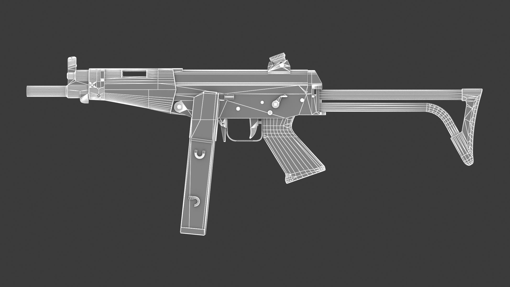 FAMAE SAF Low Poly Low-poly 3D model_18