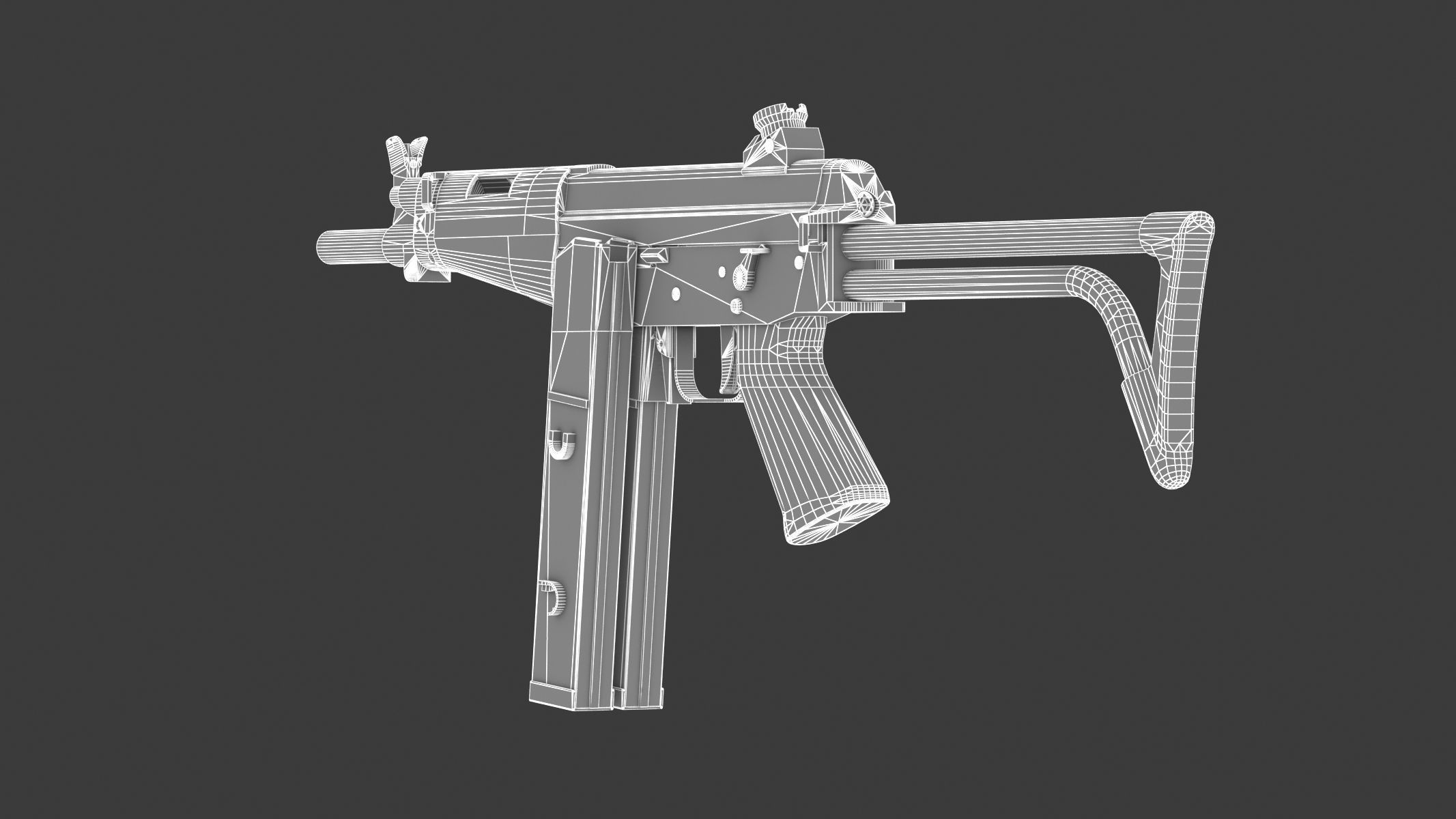 FAMAE SAF Low Poly Low-poly 3D model_17