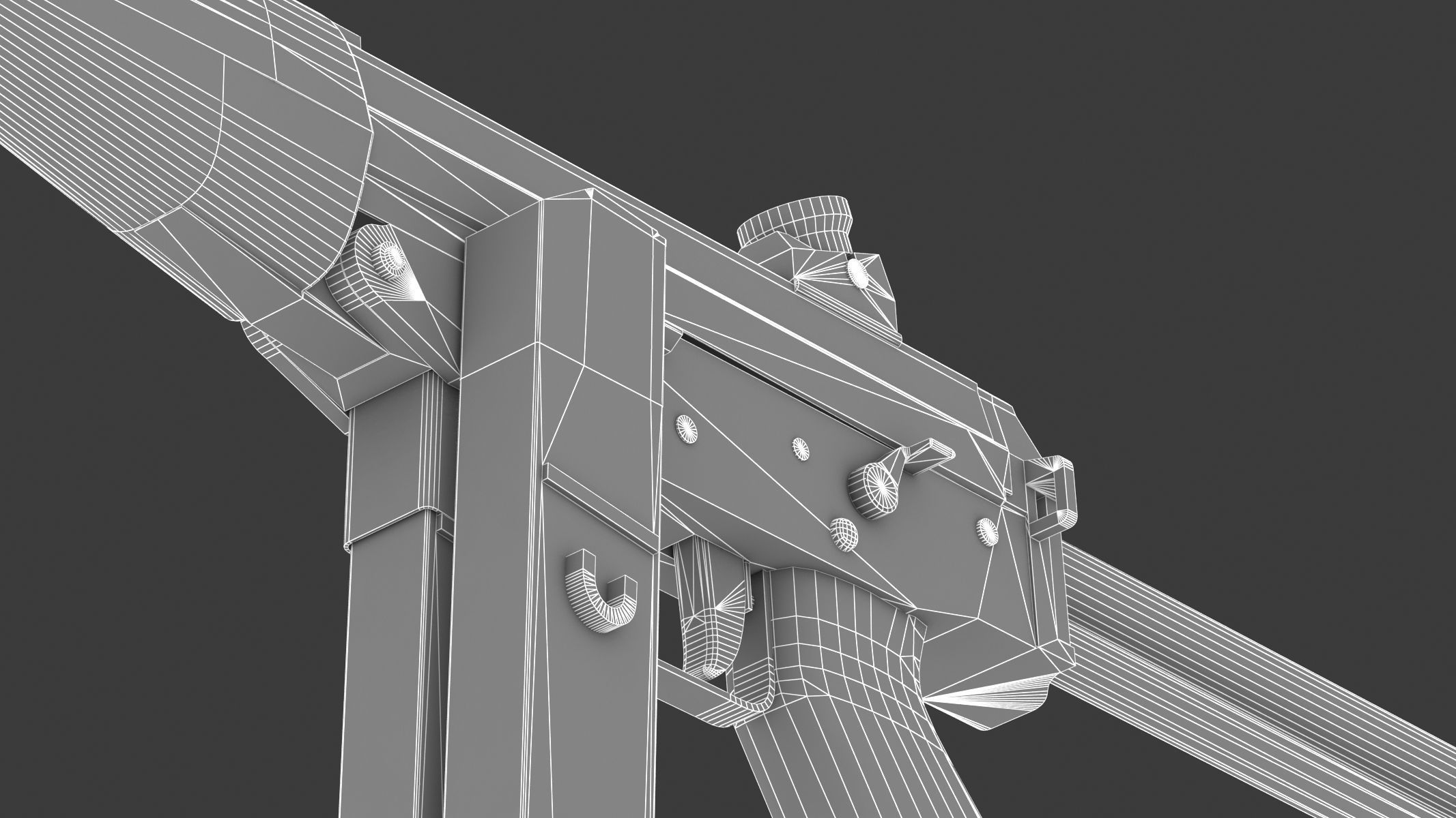 FAMAE SAF Low Poly Low-poly 3D model_28