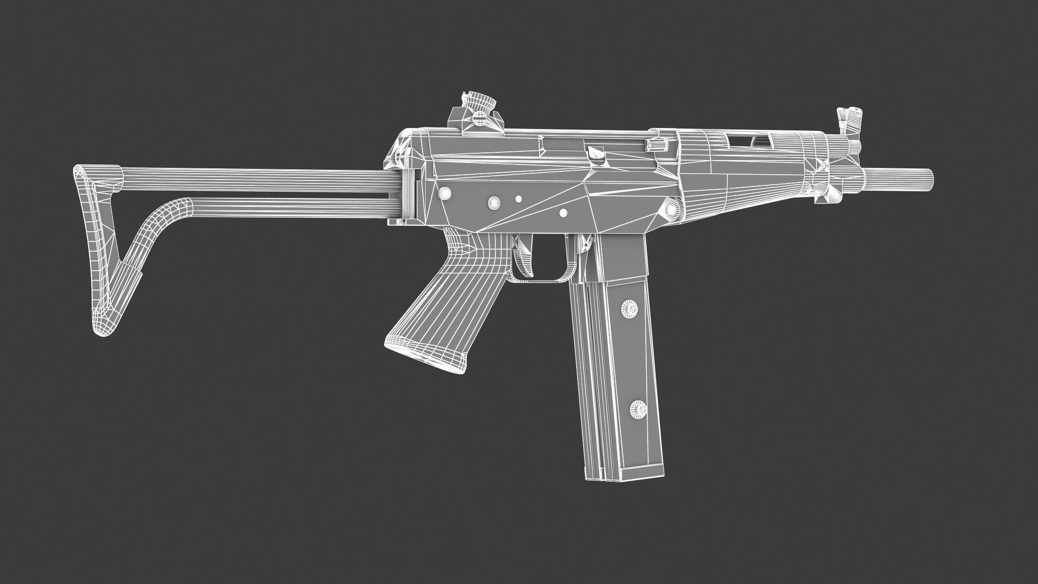 FAMAE SAF Low Poly Low-poly 3D model_15