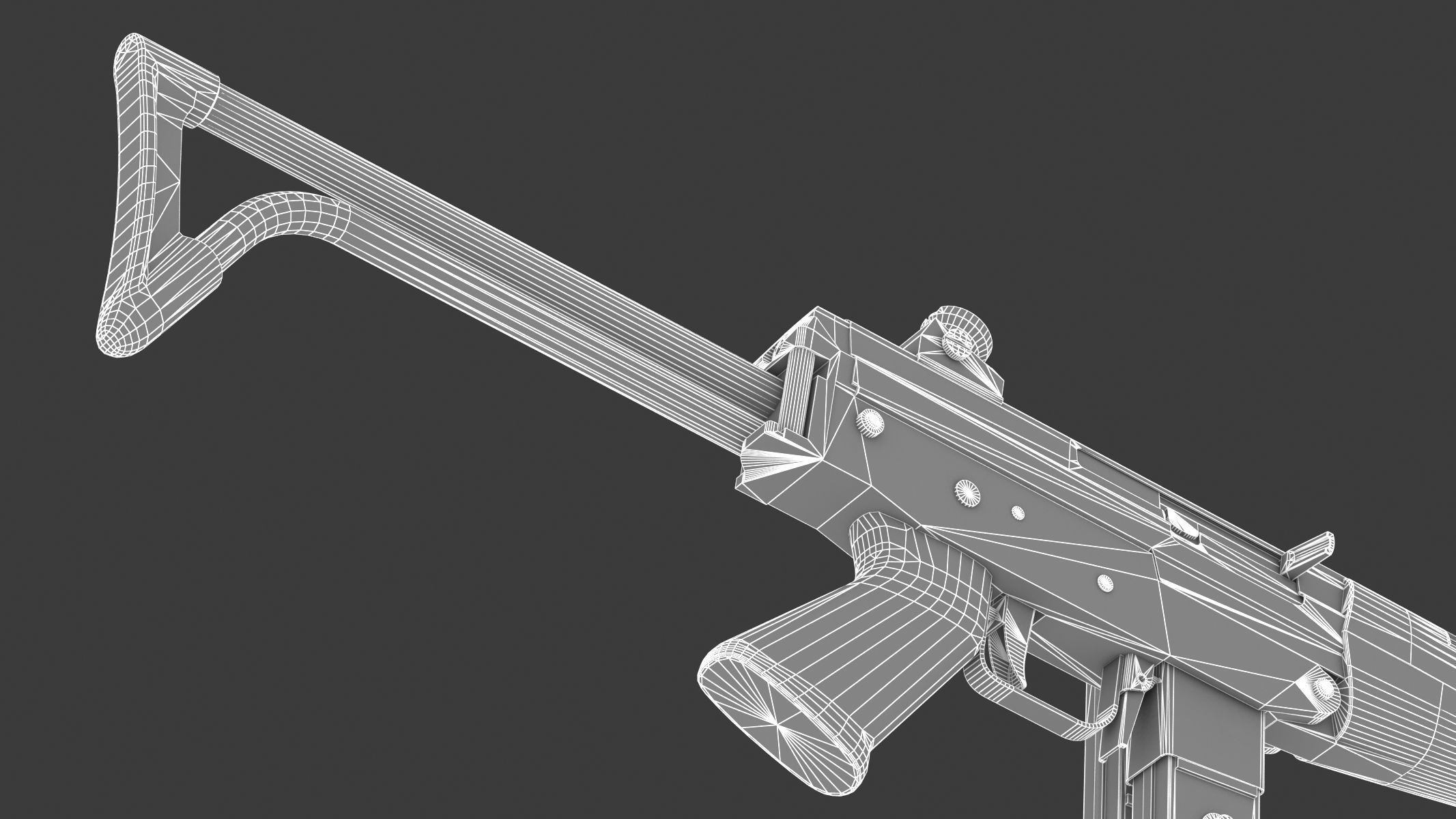 FAMAE SAF Low Poly Low-poly 3D model_26