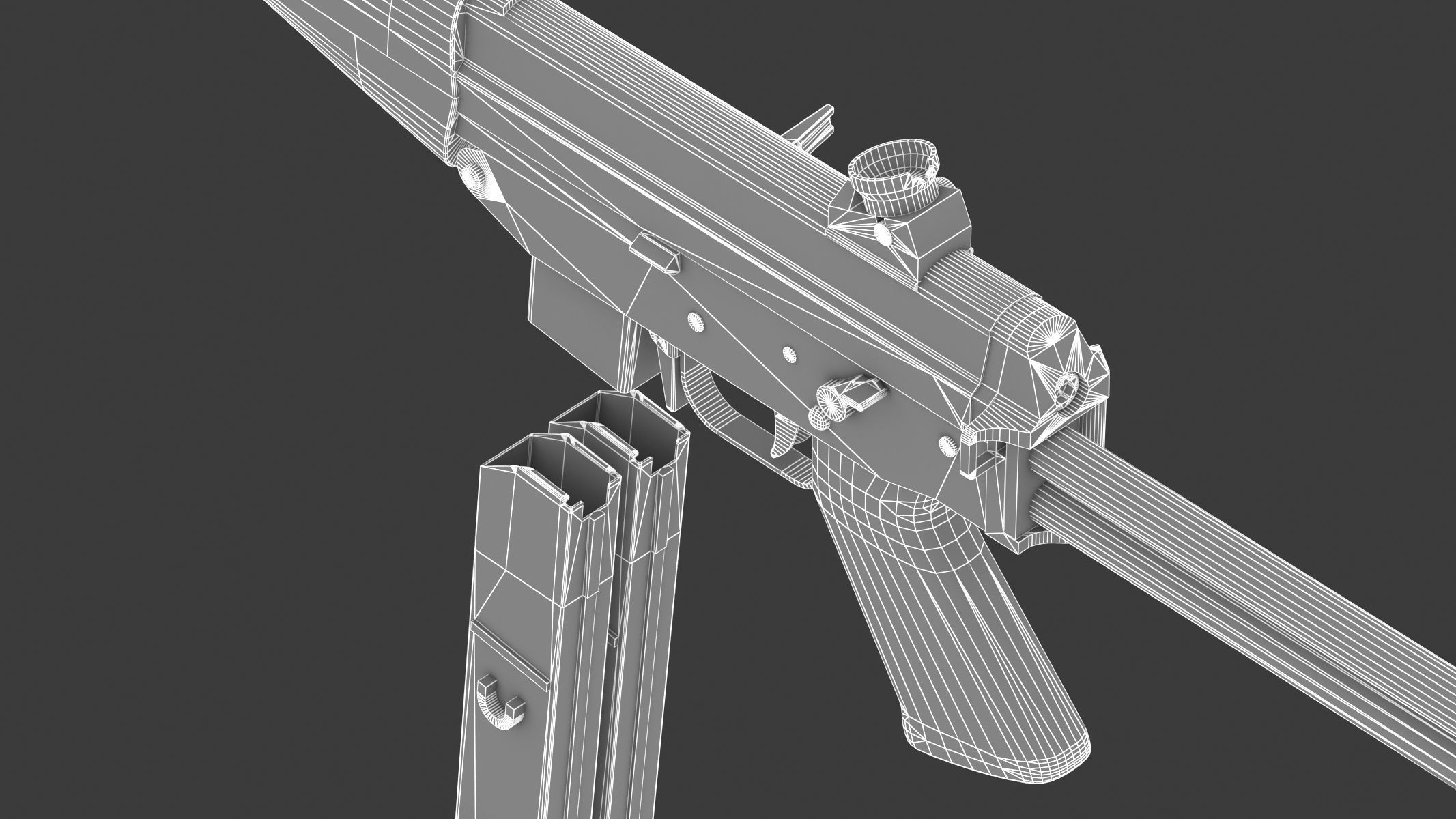 FAMAE SAF Low Poly Low-poly 3D model_29