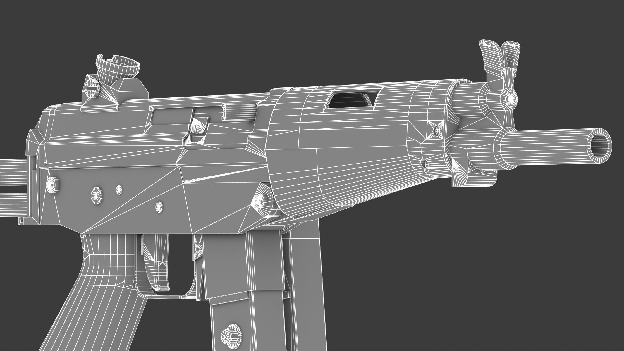 FAMAE SAF Low Poly Low-poly 3D model_24