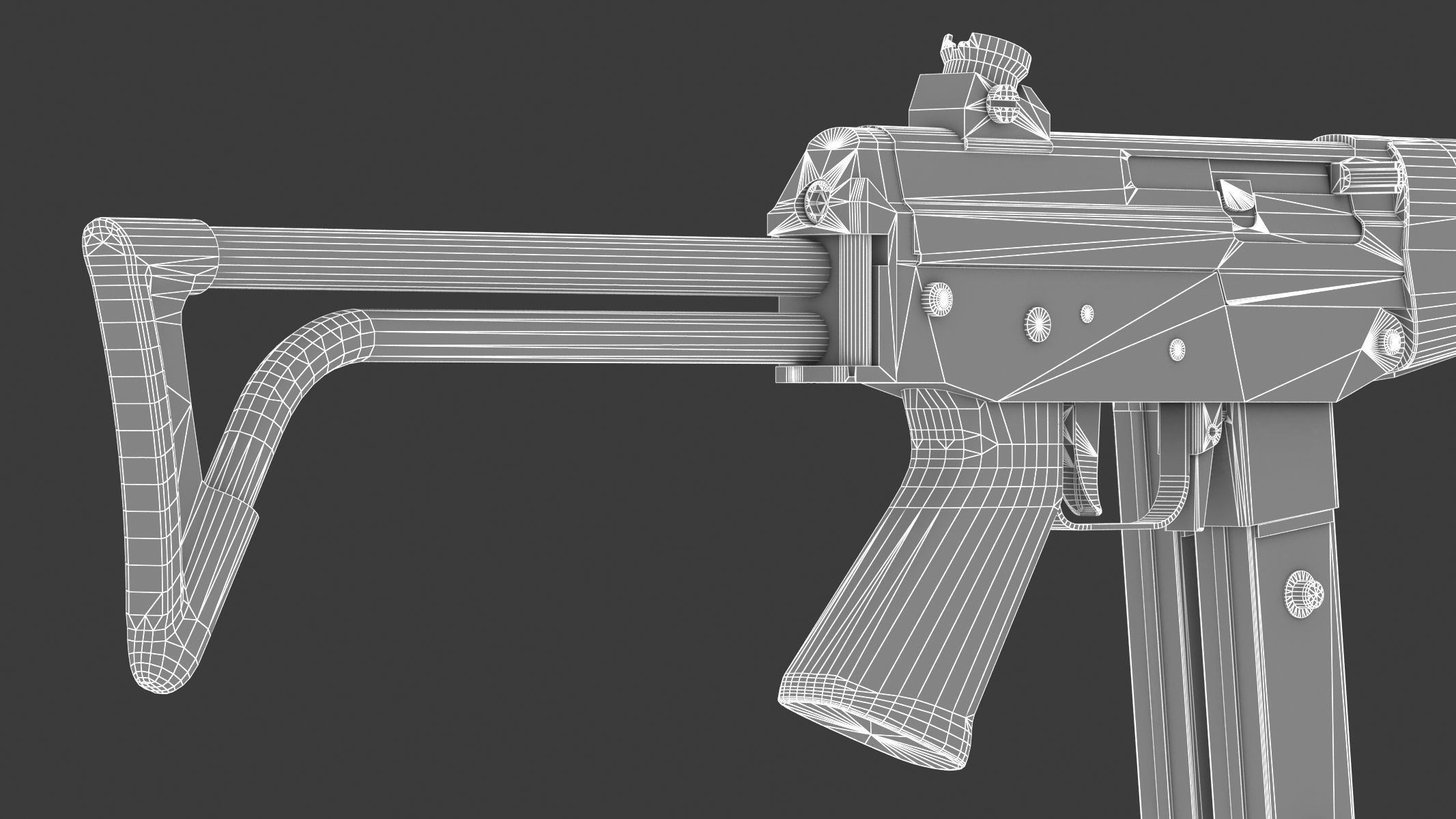 FAMAE SAF Low Poly Low-poly 3D model_21