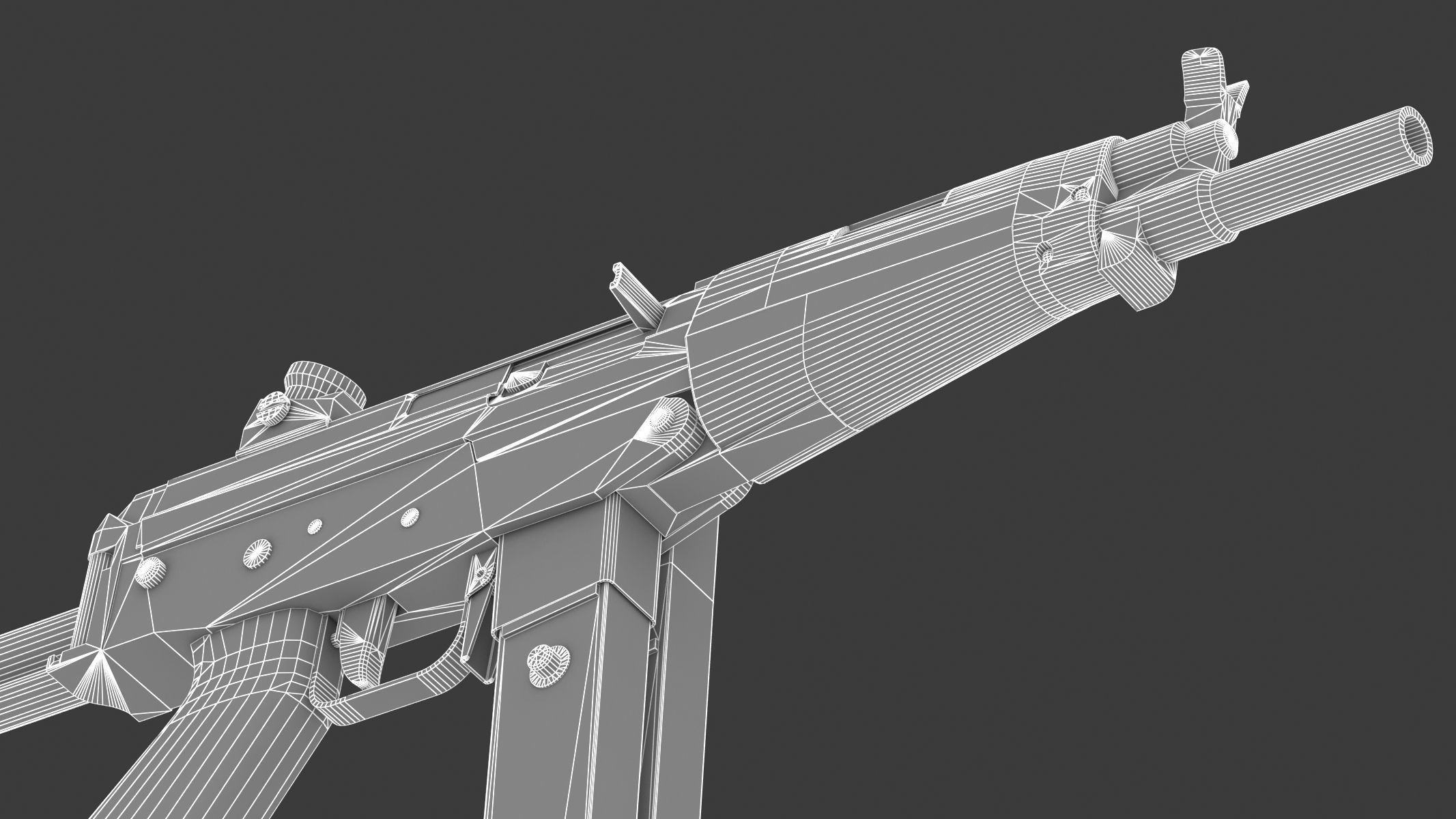 FAMAE SAF Low Poly Low-poly 3D model_27