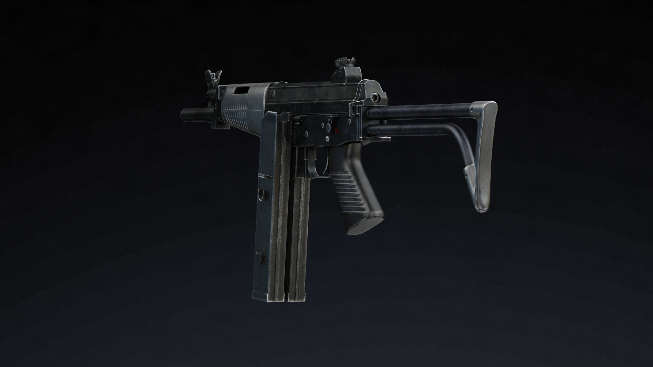 FAMAE SAF Low Poly Low-poly 3D model_2