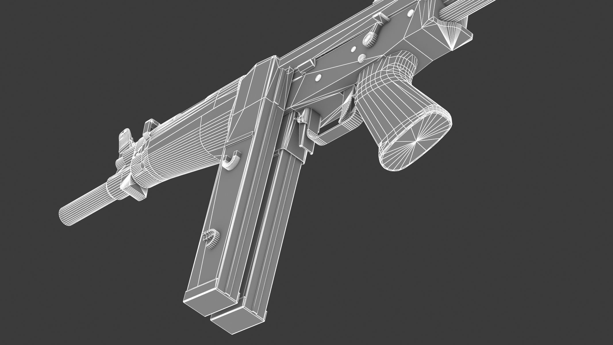 FAMAE SAF Low Poly Low-poly 3D model_25