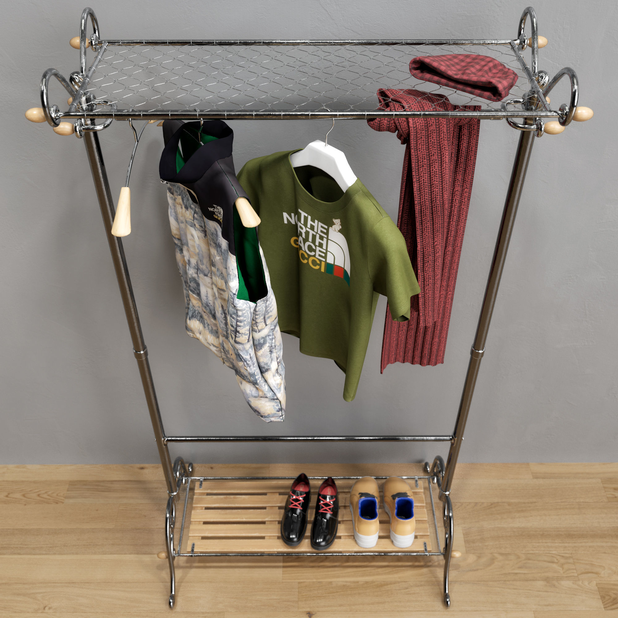 Hallway Hanger KARE DESIGN Cosmopolitan 3D model_8