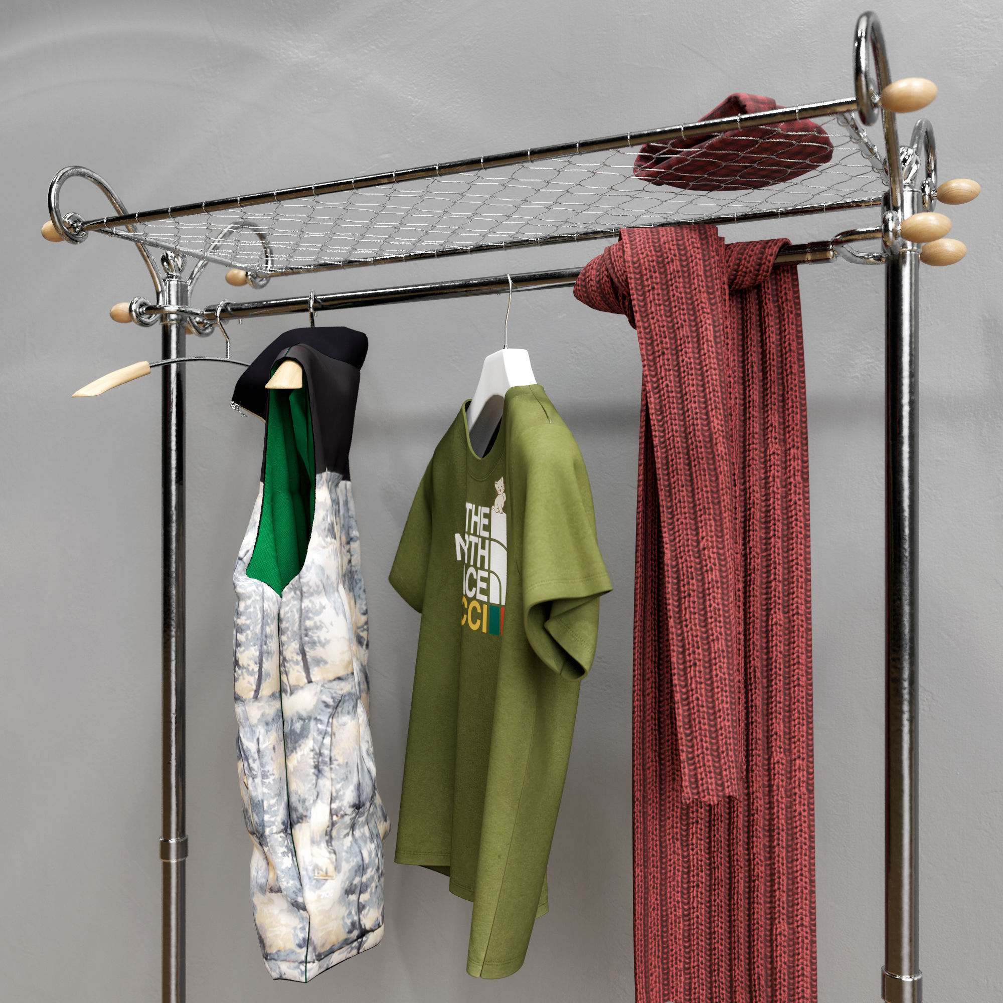 Hallway Hanger KARE DESIGN Cosmopolitan 3D model_9