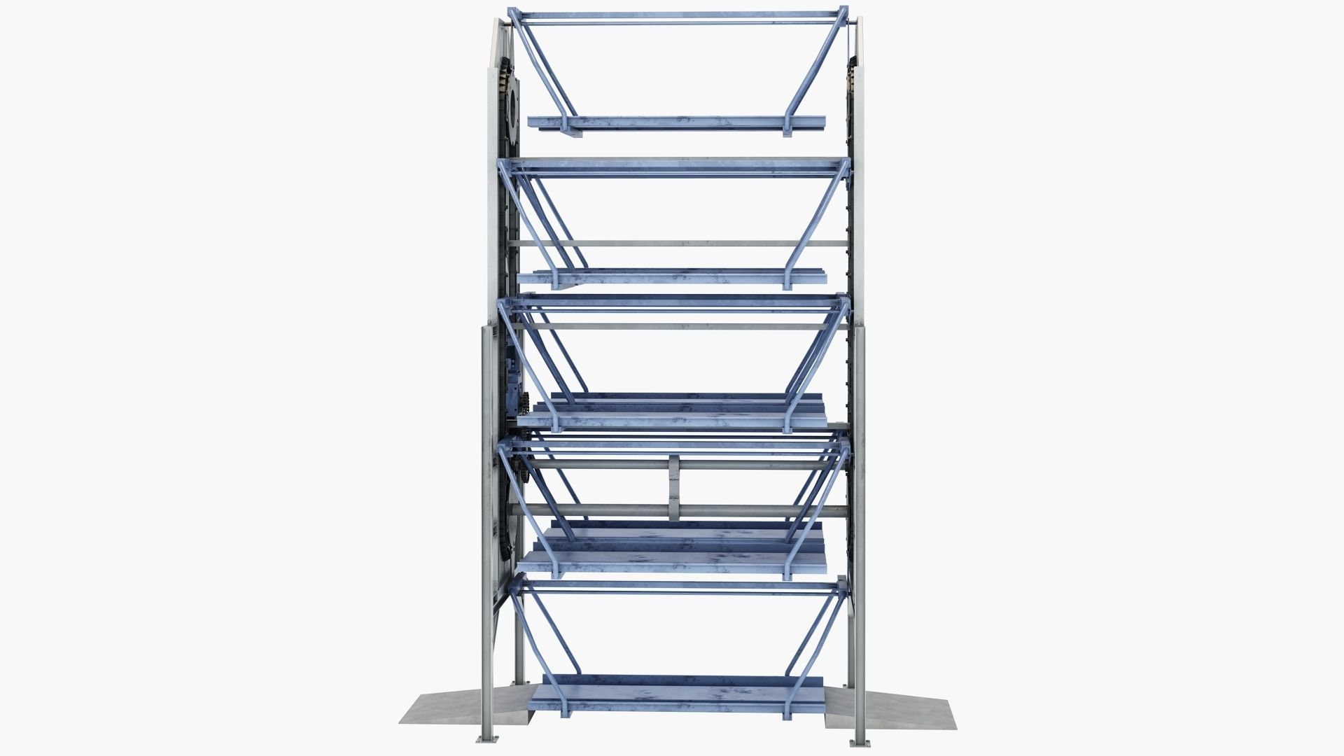 Rotary Car Parking System 3D model_1