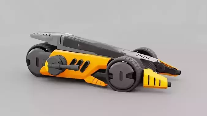 sci-fi vehicle 3D model