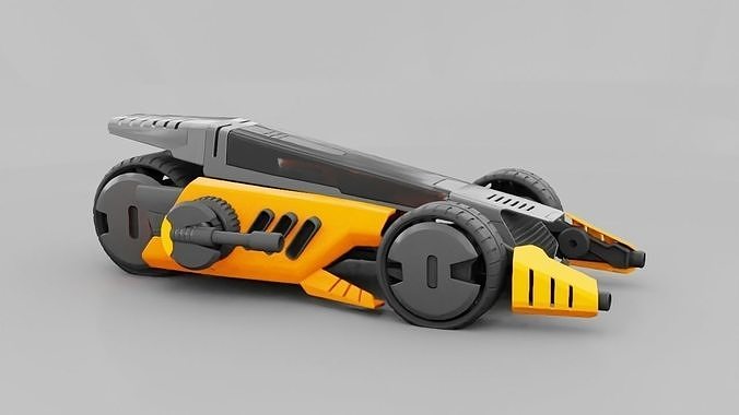 sci-fi vehicle 3D model