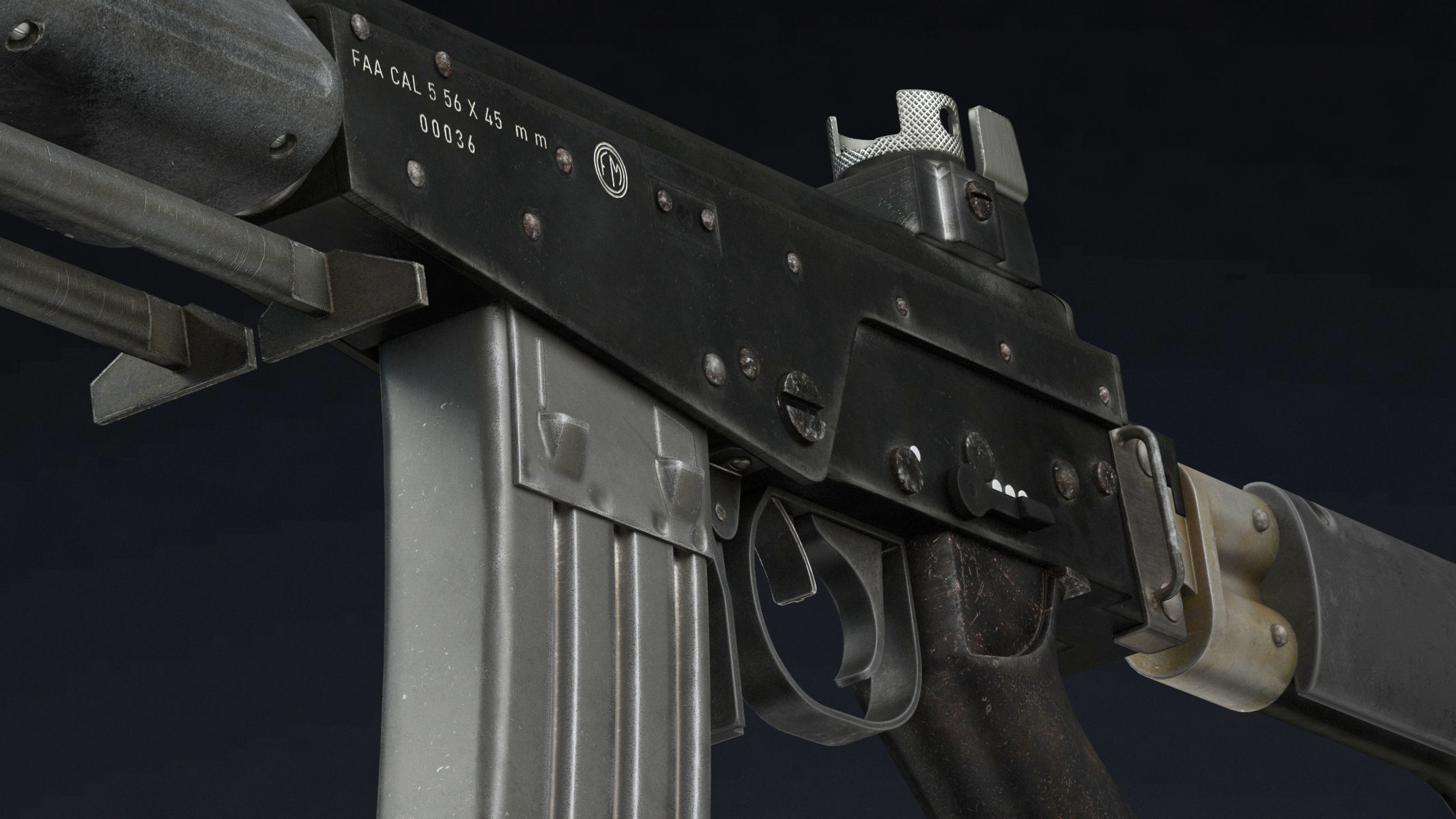 FARA 83 Low Poly Low-poly 3D model_13