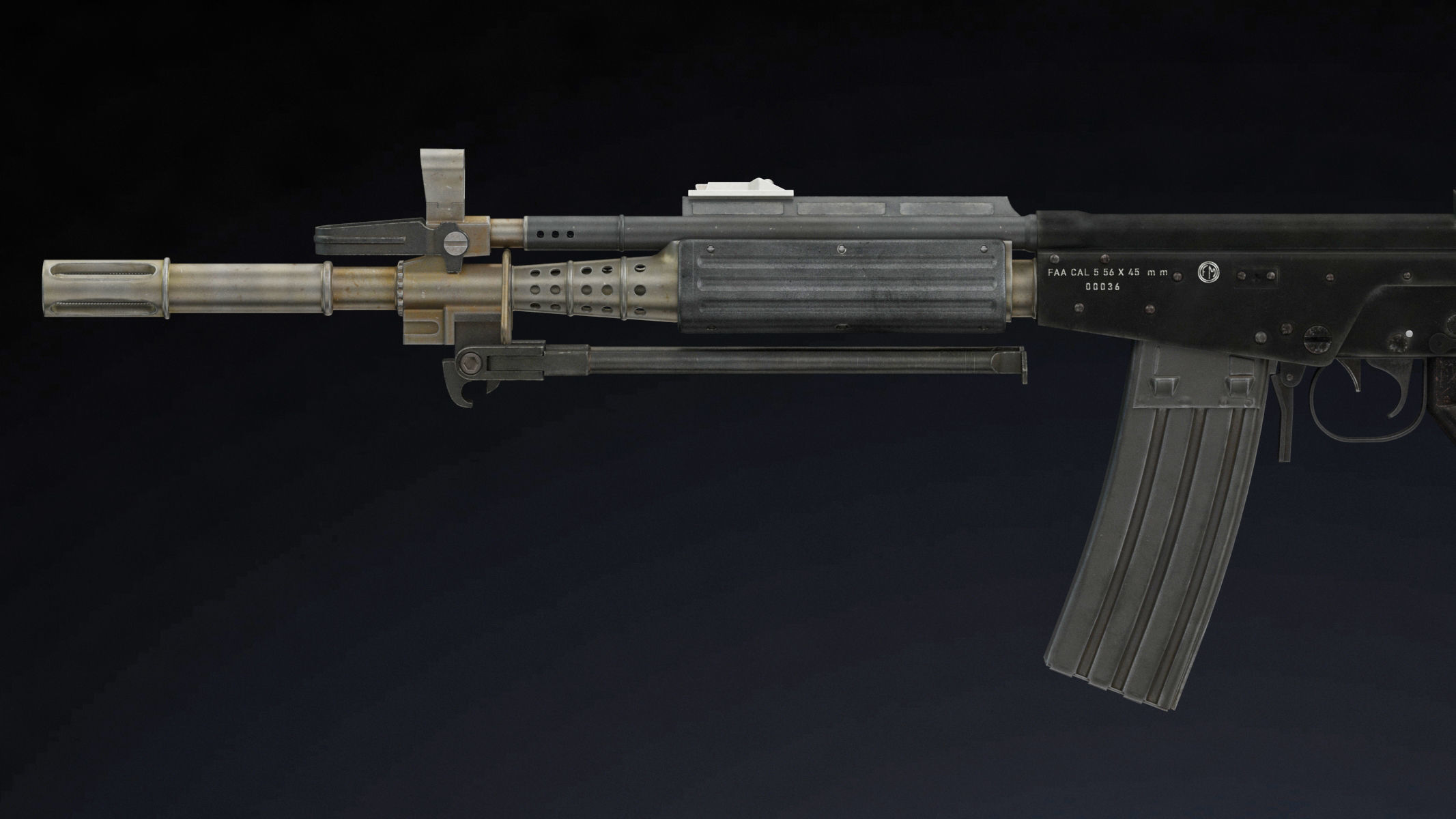 FARA 83 Low Poly Low-poly 3D model_7