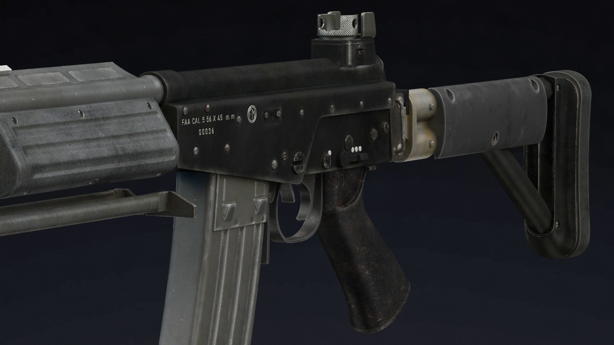 FARA 83 Low Poly Low-poly 3D model_8