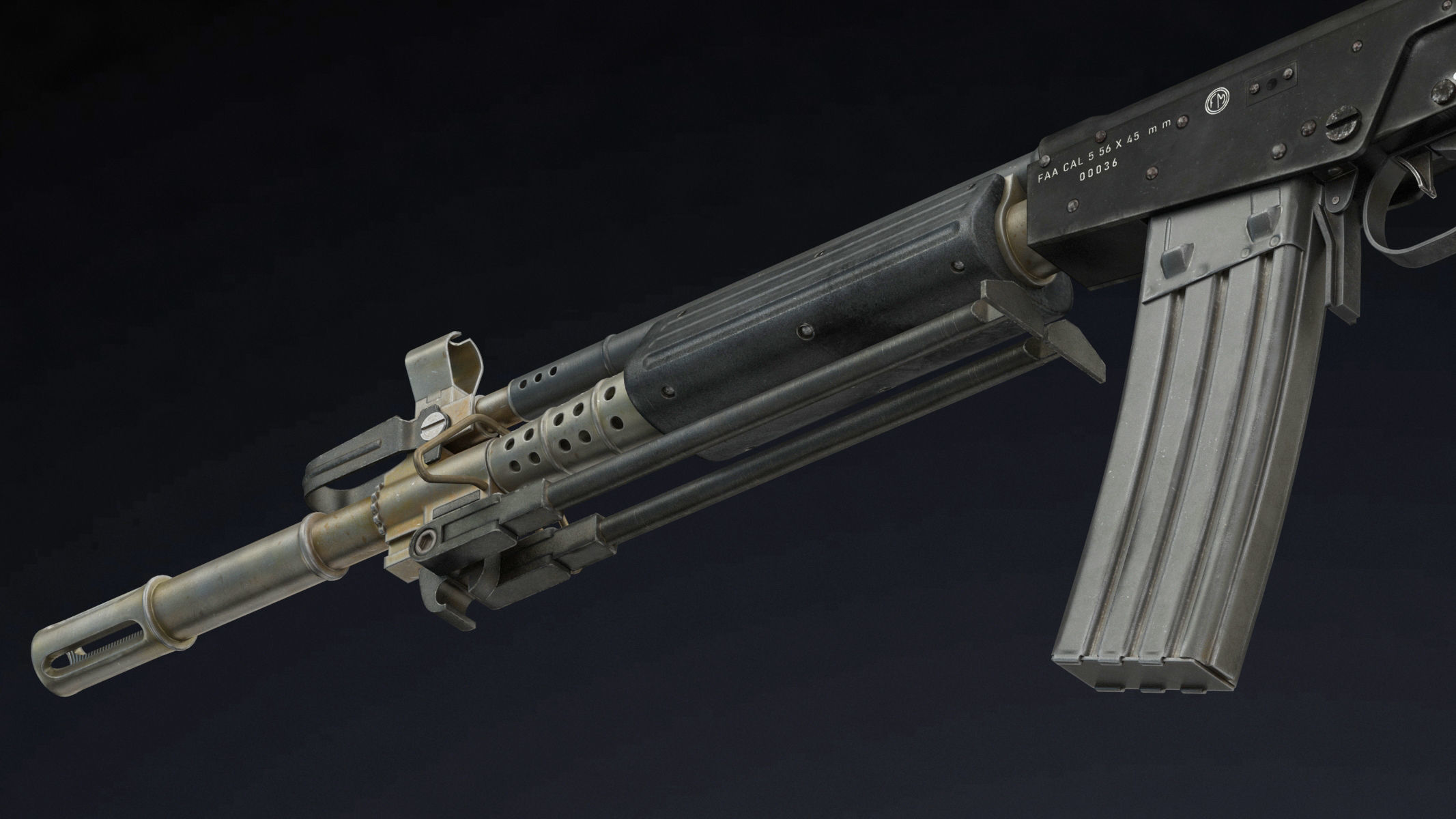 FARA 83 Low Poly Low-poly 3D model_10