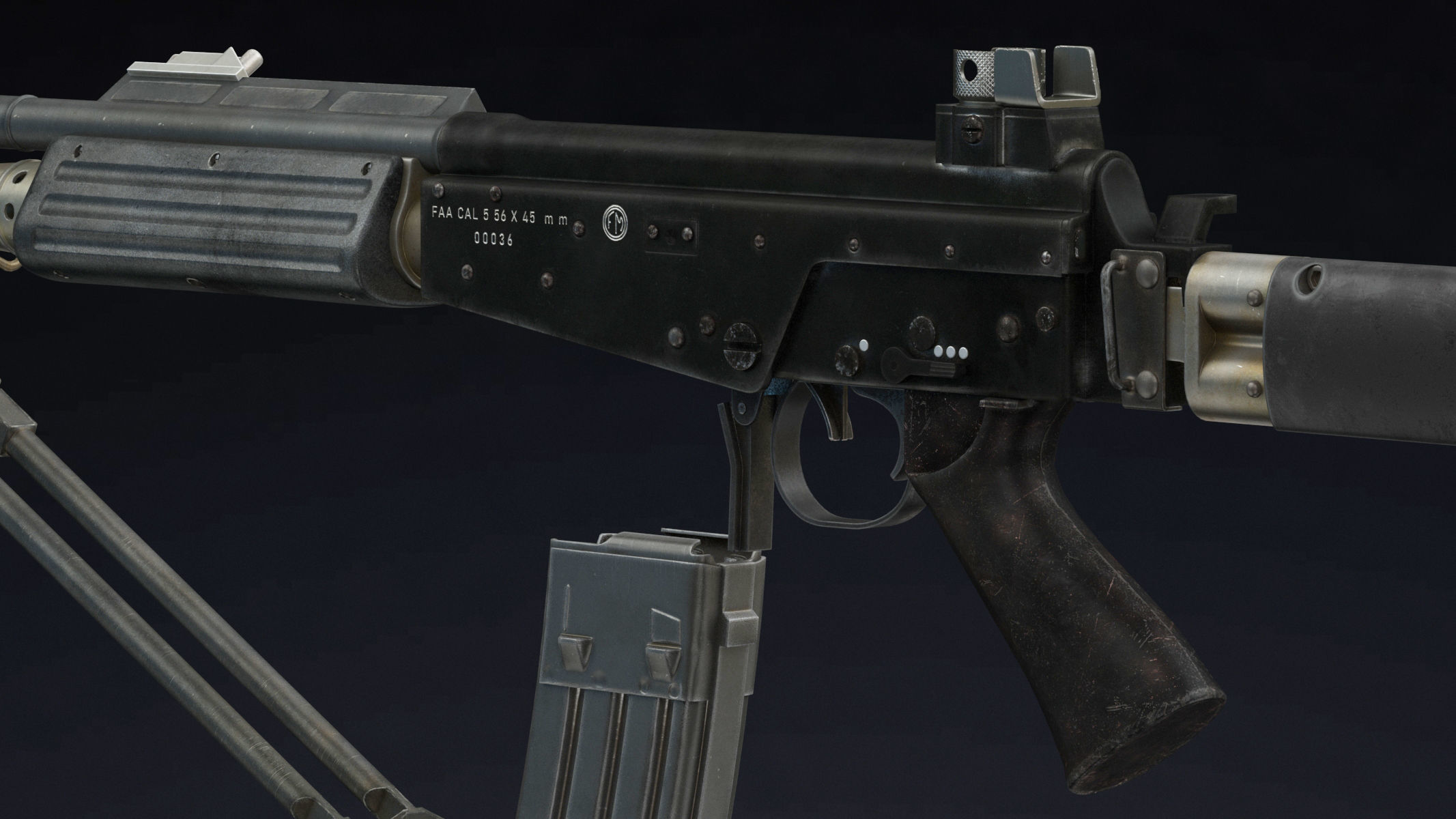 FARA 83 Low Poly Low-poly 3D model_14