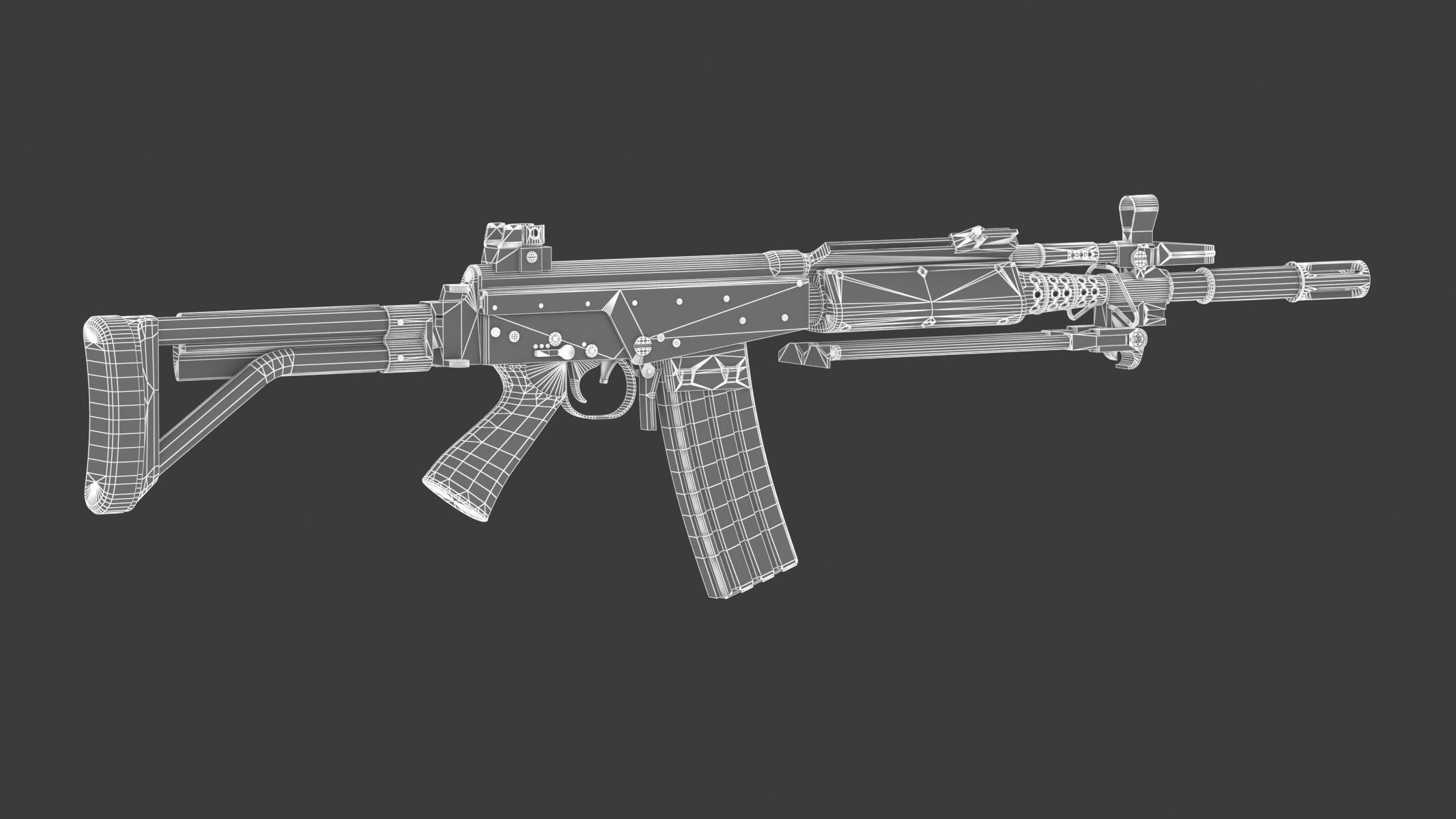 FARA 83 Low Poly Low-poly 3D model_15