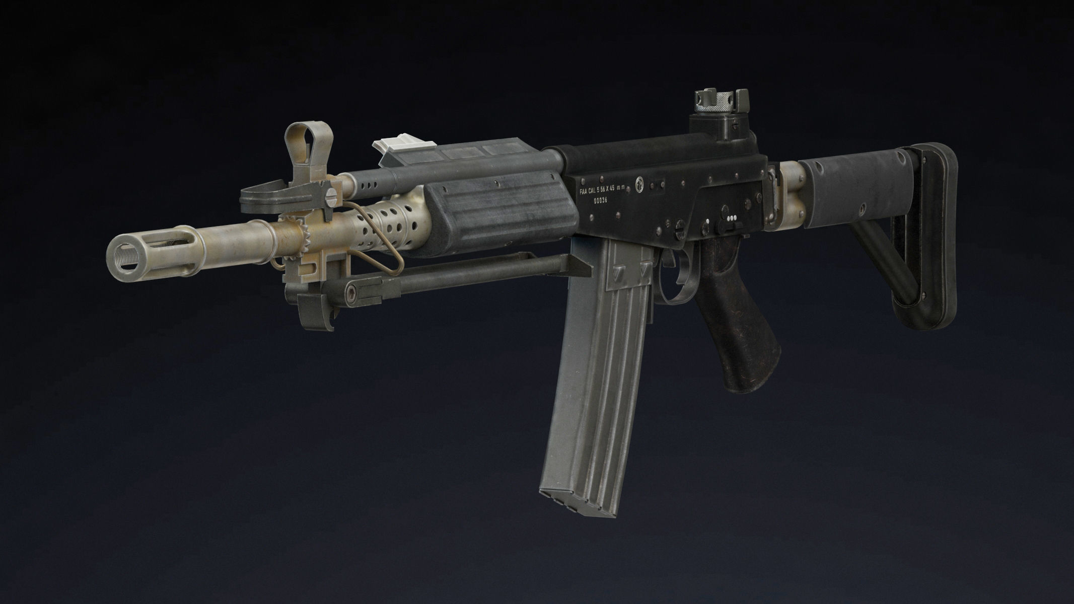 FARA 83 Low Poly Low-poly 3D model_3