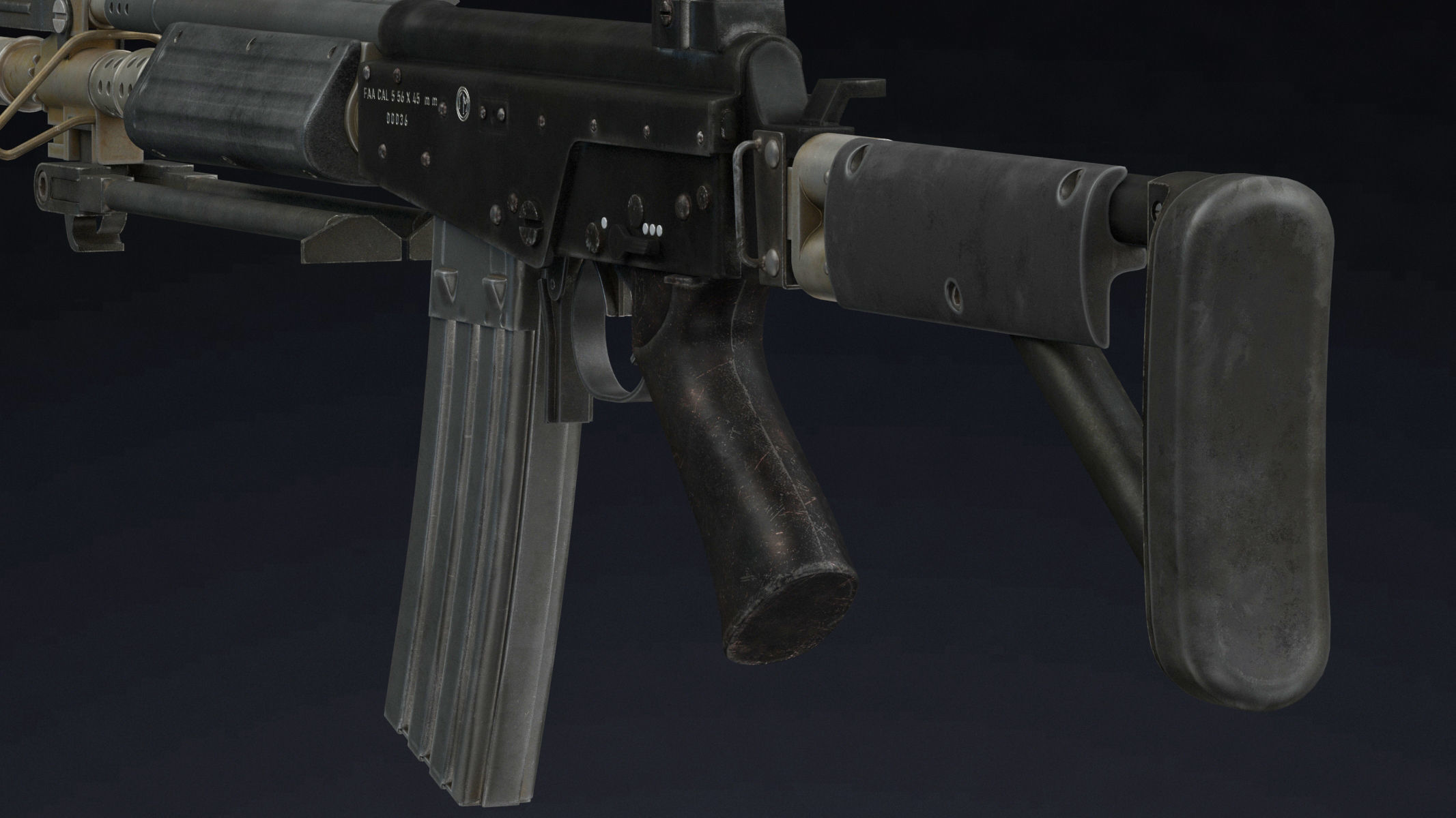 FARA 83 Low Poly Low-poly 3D model_6