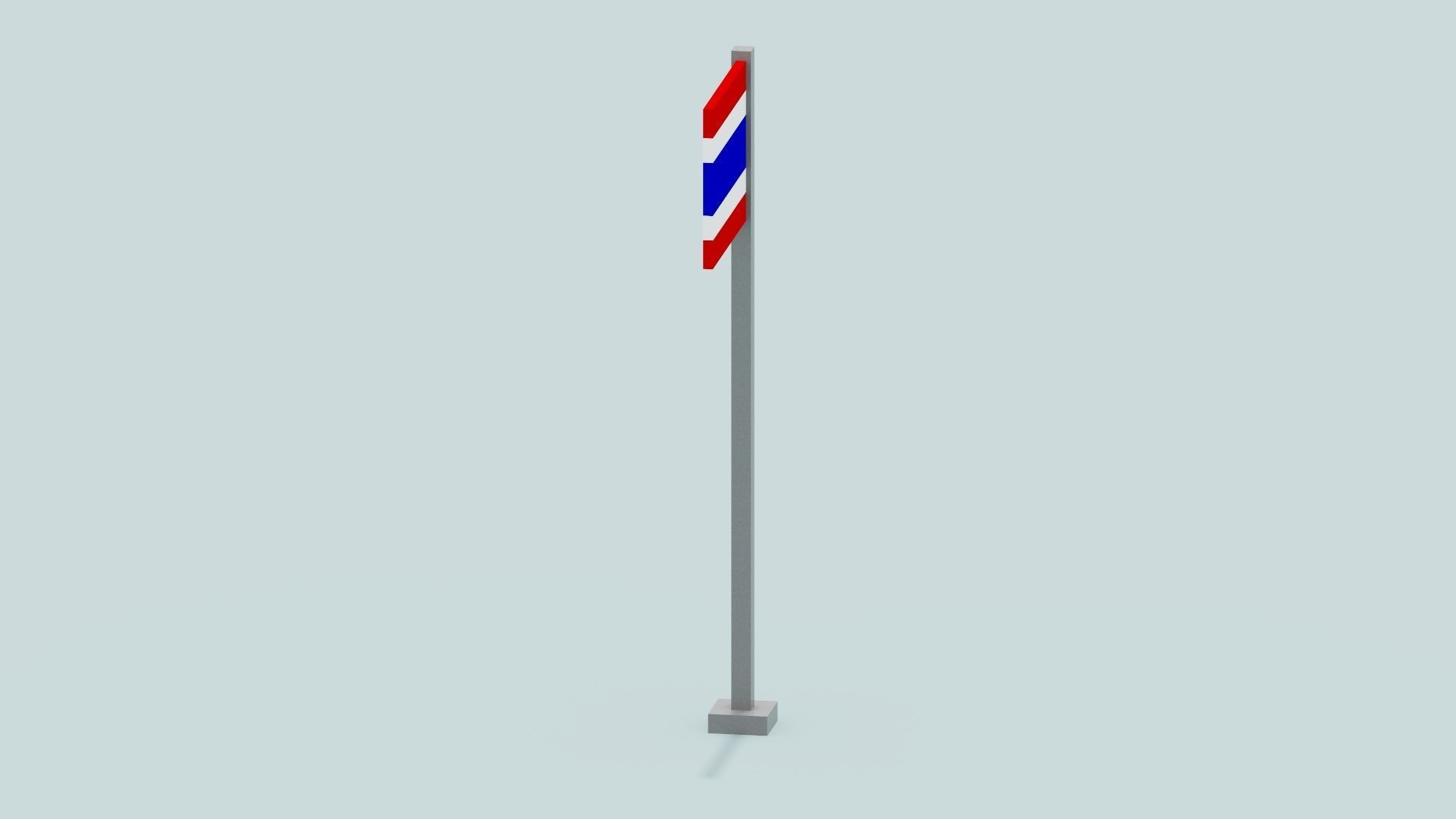 Thailand Flag Low-poly 3D model_3