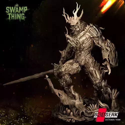 B3DSERK October Term Swamp Thing Sculpture 3D print model