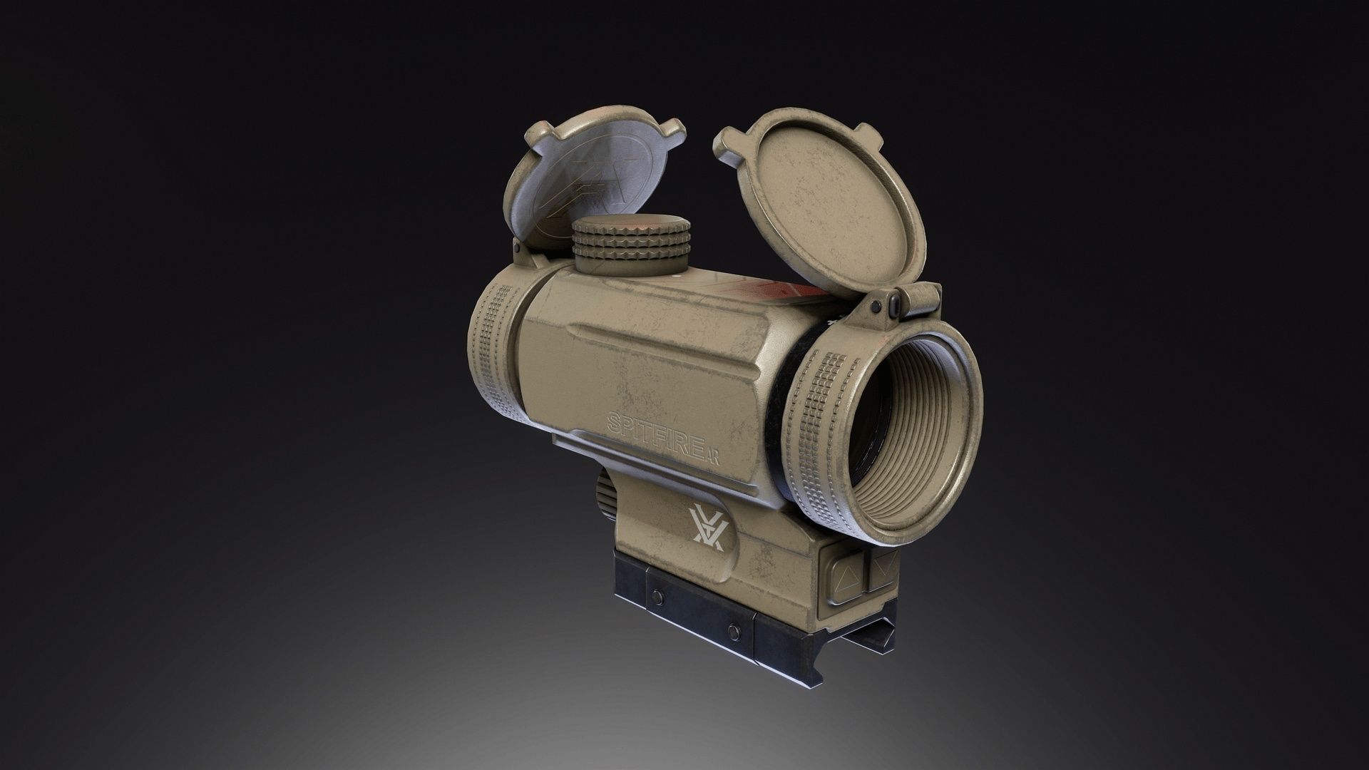Vortex Spitfire AR Prism Low-poly 3D model_5
