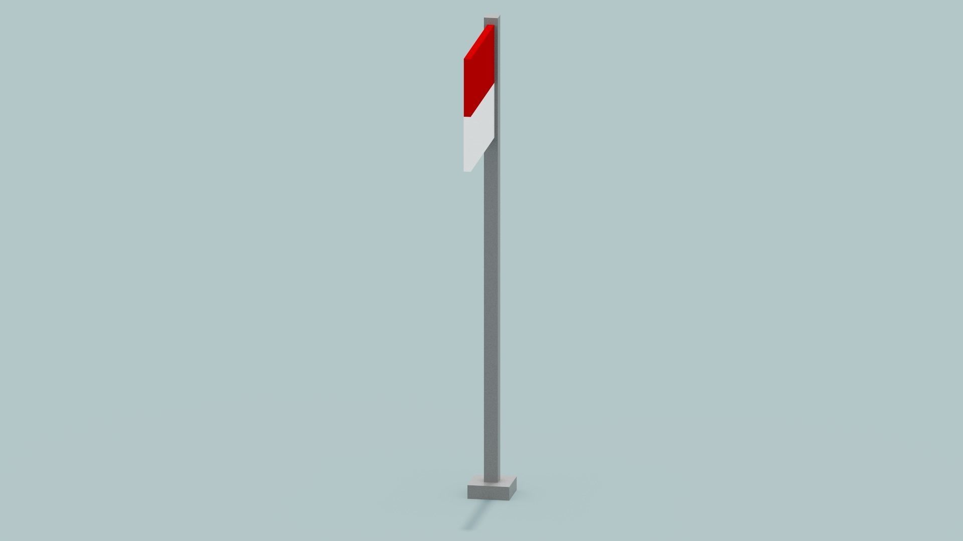 Indonesia Flag Low-poly 3D model_4